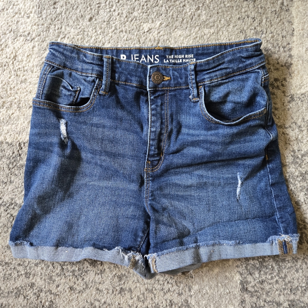 Reitmans Womens High Rise Jean Shorts